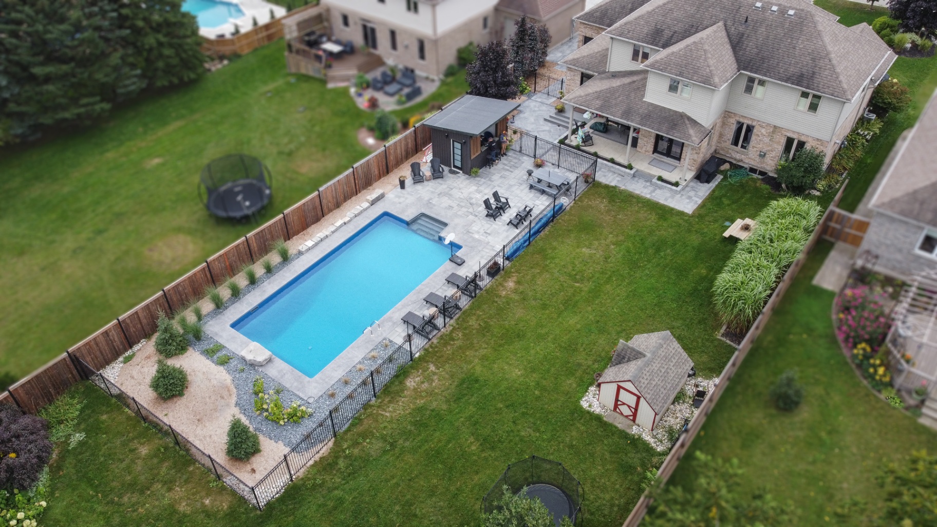 Fenced Backyard Pool & Patio — photo 1