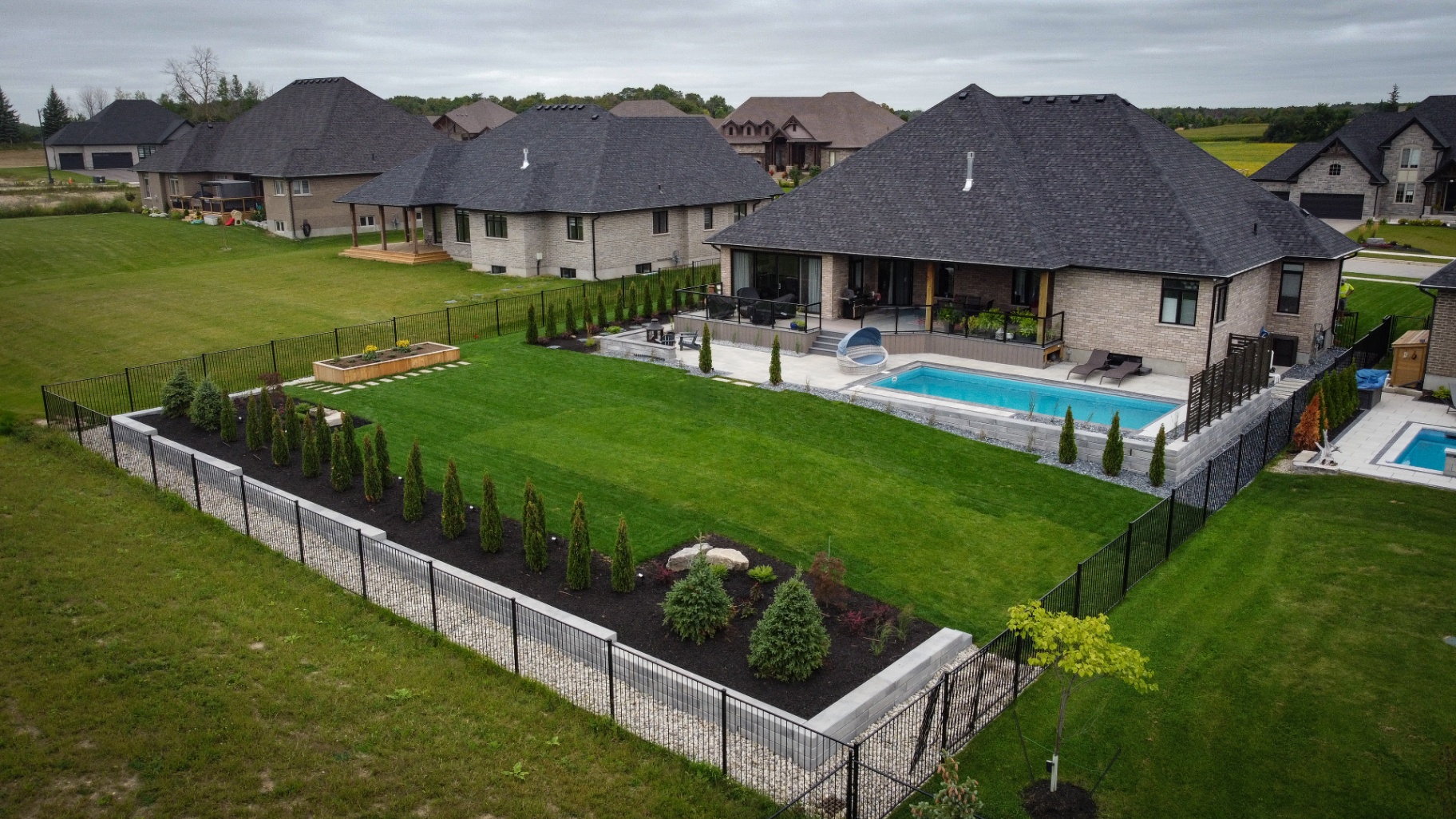 Custom Home Landscape — photo 1